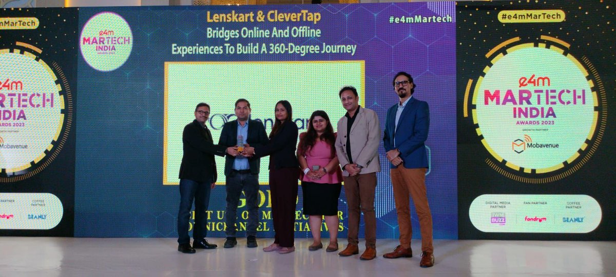 e4mevents's tweet photo. #e4mMartech Awards'23🏆We are thrilled to unveil the champions of innovation and excellence!✨
Heartiest congratulations to our Winners👏
Category - Best Use of MarTech for Omnichannel Initiatives
Winners - @akshaygurnani
@CleverTap @Lenskart_com
@Mobavenue_
#e4mAwards #MartechAwards