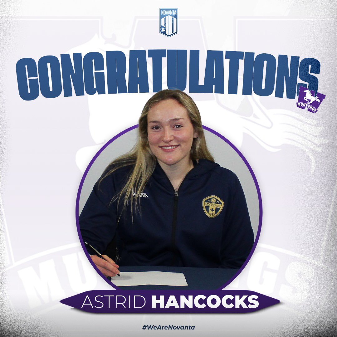 Congratulations to Novanta Sports Performance athlete Astrid Hancocks on her commitment to continue playing football with Western University!! It has been a real pleasure being a part of your journey. Keep up the great work!! #wearenovanta