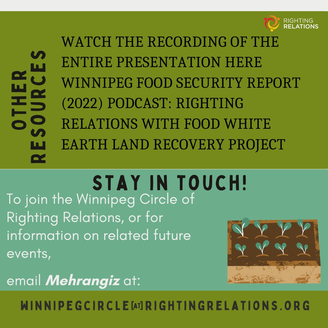 Dec 8th learn more about Food Sovereignty &amp; Security, Poverty and other factors that influence one's access and level of food security by joining the Ignite Change 10-Days Convention
#RightingRelations  #RRManitobaCircle #FoodSecurity #FoodSoveregnity   #ignitechange2023