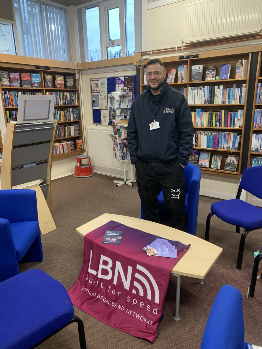 Fantastic to be in Fallin library earlier today to meet the community and answer question about how we are bringing ultra-fast broadband to the area. Plus it was Kyle's (pictured) birthday too!
We'll be back on the 19th December as well from 2-4pm  🤗