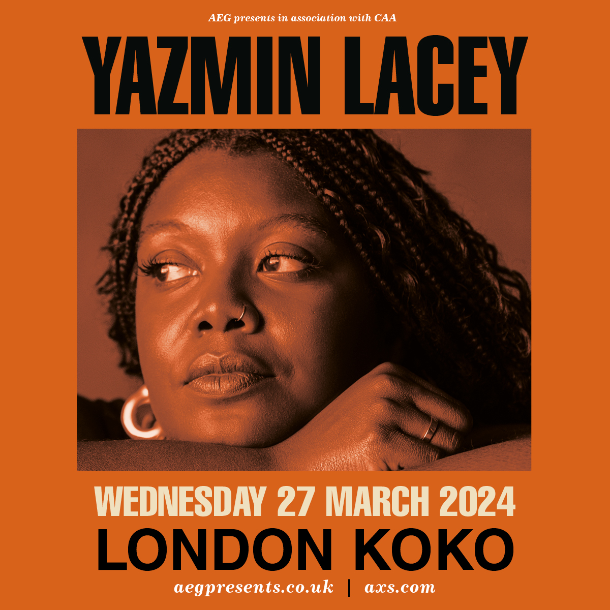 ON SALE NOW! @Yazmin_Lacey | @KOKOLondon | 27th March 2024 Tickets on sale now: aegp.uk/YazminLacey24