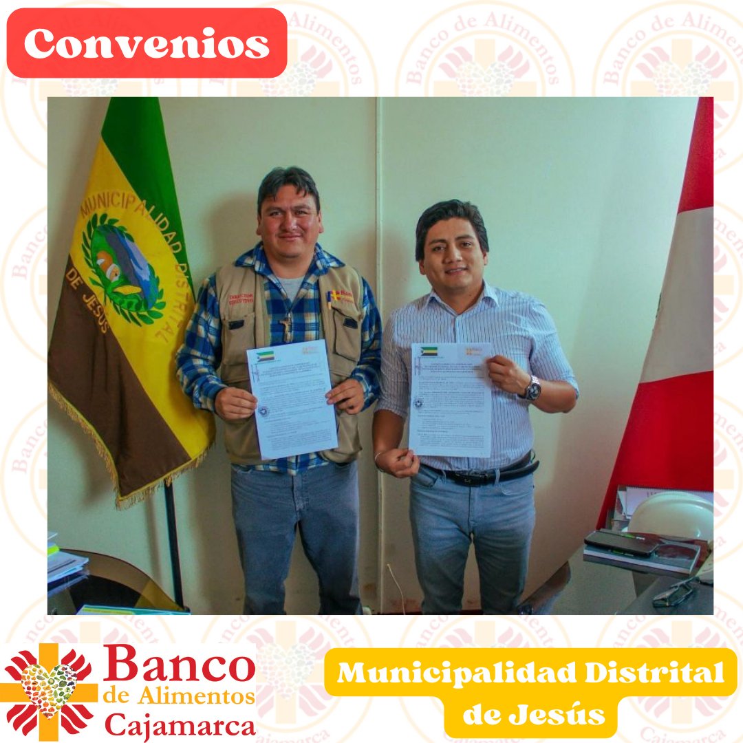 bacajamarca's tweet photo. Firma de convenio con la Municipalidad Distrital de Jesús, a través de la Gerencia de Desarrollo Social y Servicios Públicos, se llevó a cabo el convenio con nuestra organización, bajo la dirección del Padre Johan Terán, nuestro fundador. https://t.co/JzTTKCc4Wu