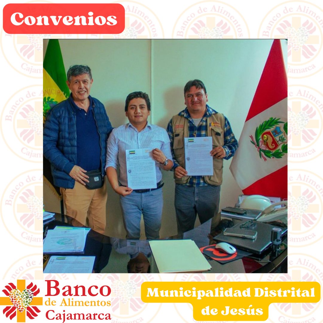 bacajamarca's tweet photo. Firma de convenio con la Municipalidad Distrital de Jesús, a través de la Gerencia de Desarrollo Social y Servicios Públicos, se llevó a cabo el convenio con nuestra organización, bajo la dirección del Padre Johan Terán, nuestro fundador. https://t.co/JzTTKCc4Wu