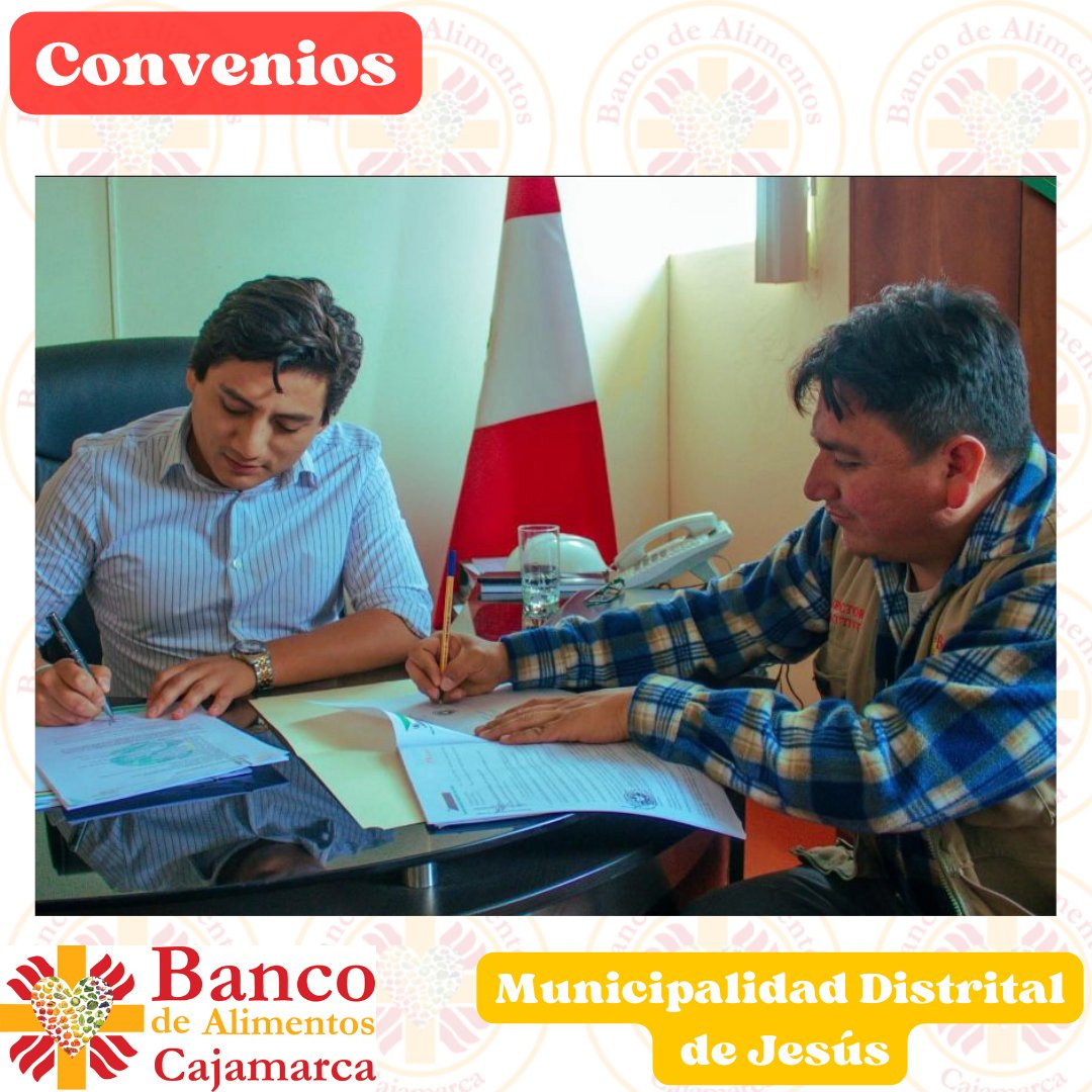 bacajamarca's tweet photo. Firma de convenio con la Municipalidad Distrital de Jesús, a través de la Gerencia de Desarrollo Social y Servicios Públicos, se llevó a cabo el convenio con nuestra organización, bajo la dirección del Padre Johan Terán, nuestro fundador. https://t.co/JzTTKCc4Wu