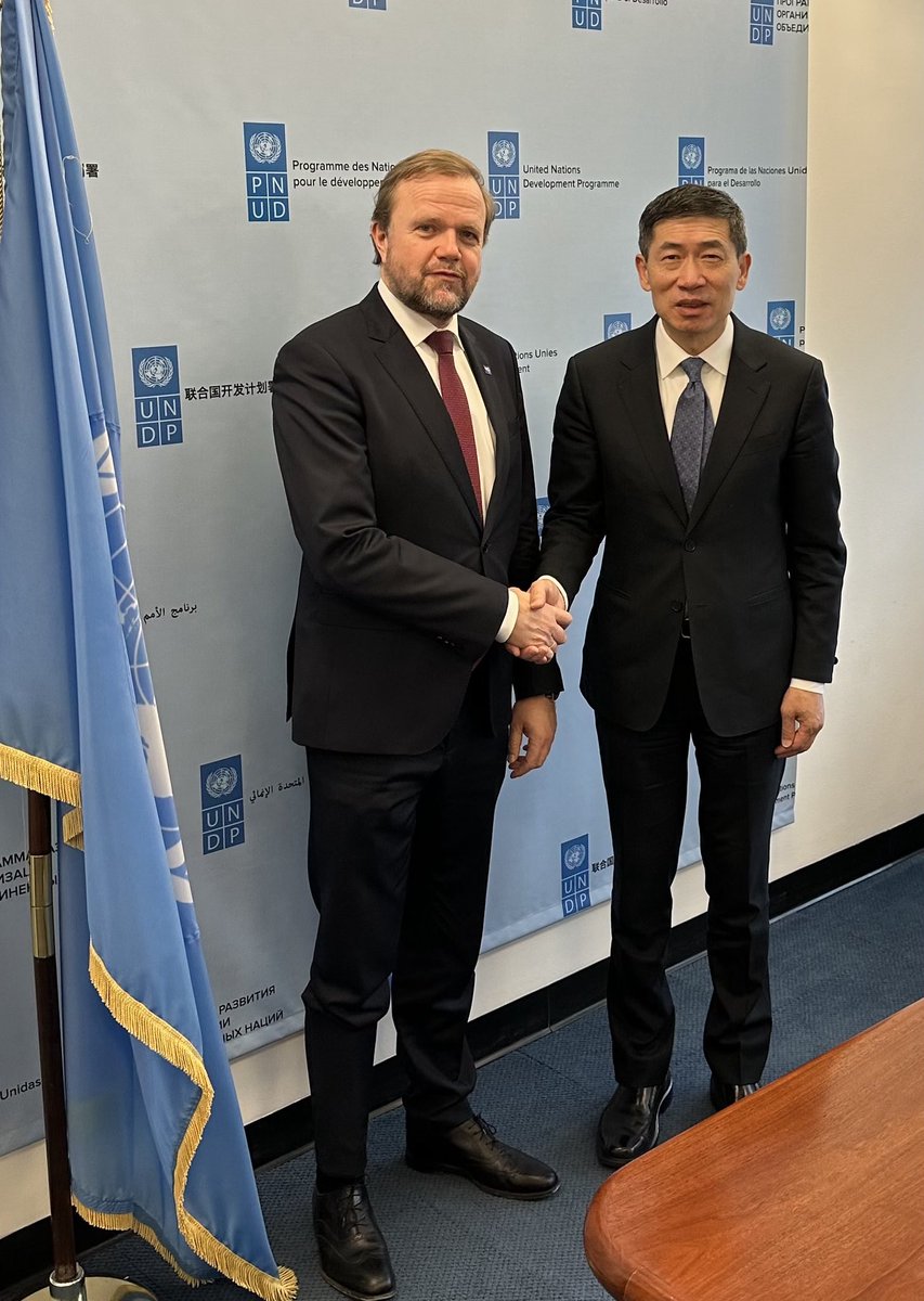 The UN Sustainable Development Goals (SDGs) are also guiding the work of the ⁦@coe⁩ in particular as regards education, gender equality and peace, justice and strong institutions. Thank you for a very good exchange today, Mr Haoliang Xu, UN Under-SG ⁦@UNDP⁩ ⁦