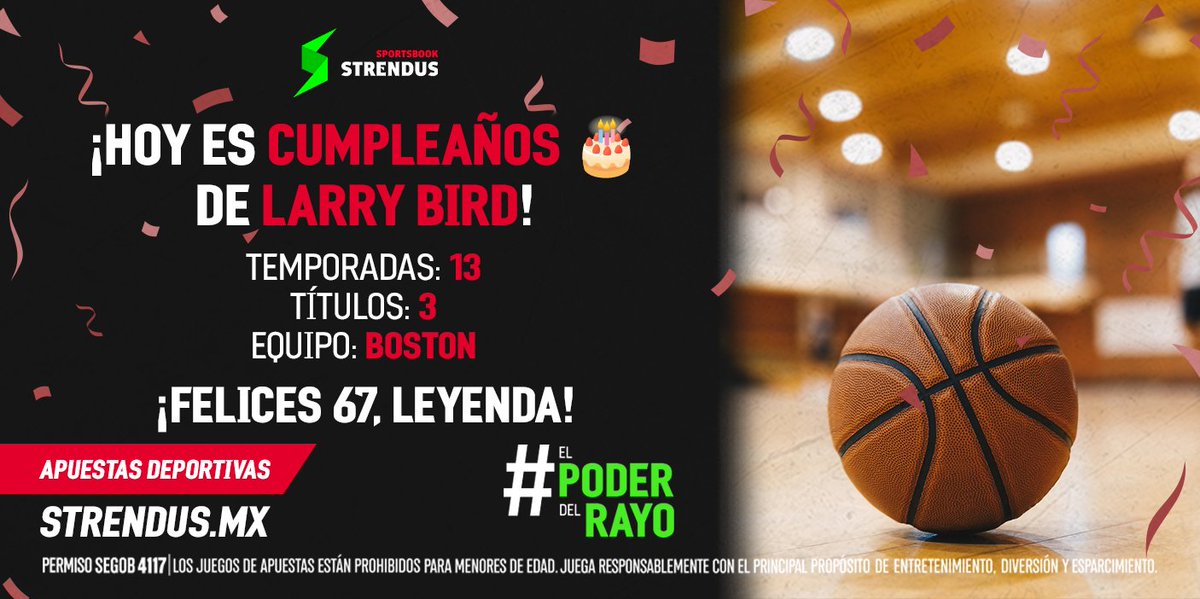 StrendusOficial's tweet photo. La leyenda del baloncesto, #LarryBird, cumple 67 años hoy 🏀
El ganador de 3 títulos con los Celtics es uno de los jugadores más importantes en la historia de las duelas
#ElPoderDelRayo ⚡ https://t.co/ozPWVEBhyT