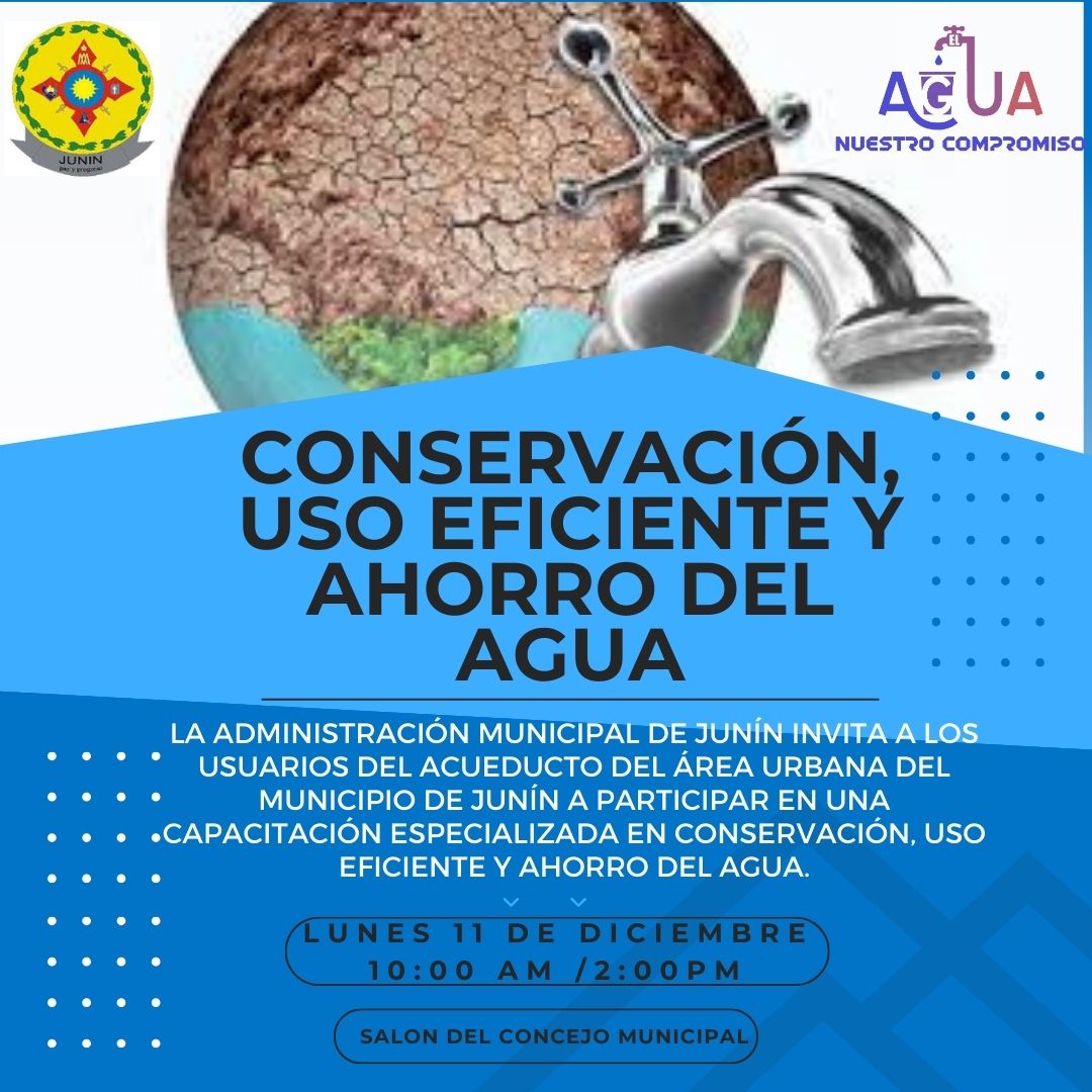 El agua como recurso vital para nuestra comunidad no puede ser subestimada, por esta razón la <a href="/AlcaldiaJunin/">Alcaldía de Junín</a> ha organizado una capacitación con el objetivo de brindar información sobre prácticas sostenibles y medidas que permitan optimizar el uso del agua.
junin-cundinamarca.gov.co/noticias/capac…