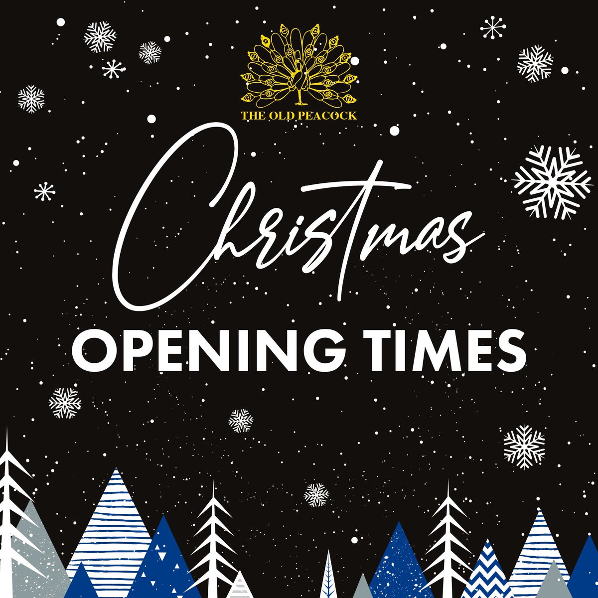 🎄 Christmas Opening Times 🎄

Take a look at our opening times for these key dates over the festive season ⤵️

Christmas Eve | 12pm - 11pm
Christmas Day | 11am - 2pm
New Year's Eve | 12pm - 1am (DJ from 9pm)

See you at the bar 🍺