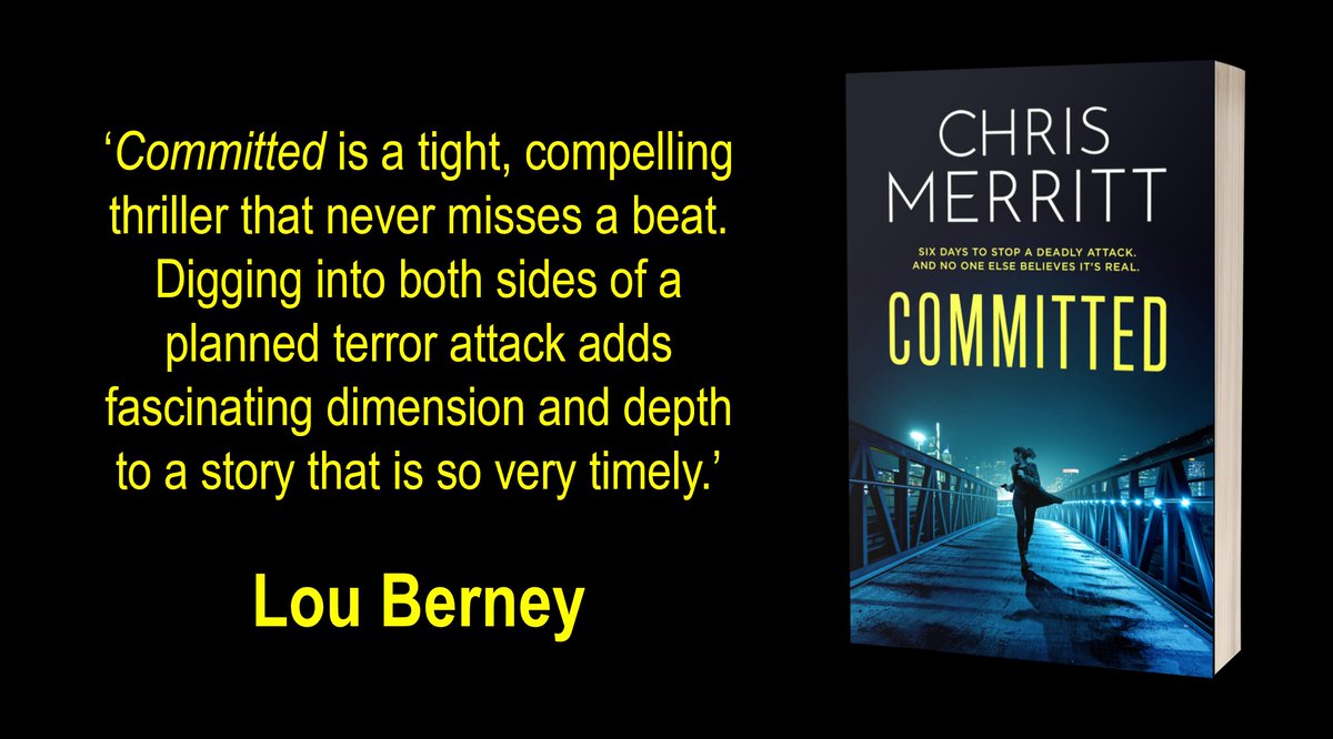 Delighted to get this awesome quote for my new thriller #Committed from multi-award winning American author @Lou_Berney. Means a lot for my first spy novel coming from a former winner of @The_CWA @TheIanFleming Steel Dagger 🗡️ Cheers, Lou! 🙏 🙌 🇬🇧 🇺🇸 @Wildfirebks @headlinepg