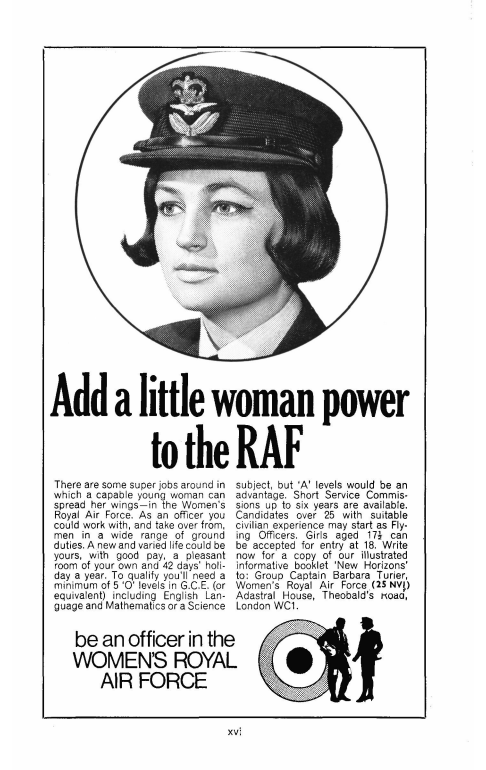 CLCArchive's tweet photo. The 1969 College magazine included an advert encouraging Cheltenham Ladies' College students to apply to the WRAF, to "take over from men in a wide range of ground duties".
#RAF #WRAF #SchoolArchive
@RoyalAirForce @RAFMuseum https://t.co/M2dMgSuBxp