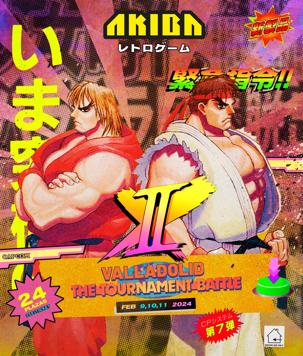 victoralonso_es's tweet image. ¡Llega a Valladolid el PRIMER torneo de Super Street Fighter 2x en FEBRERO de 2024!

¡Un evento dedicado al mítico juego de CAPCOM en el que durante TODO el fin de semana (9,, 10 y 11 Feb) se podrá jugar en máquinas originales.

📌RESERVA  AQUÍ TU ENTRADA📌forms.gle/knDgC5vmZ3iV1e…