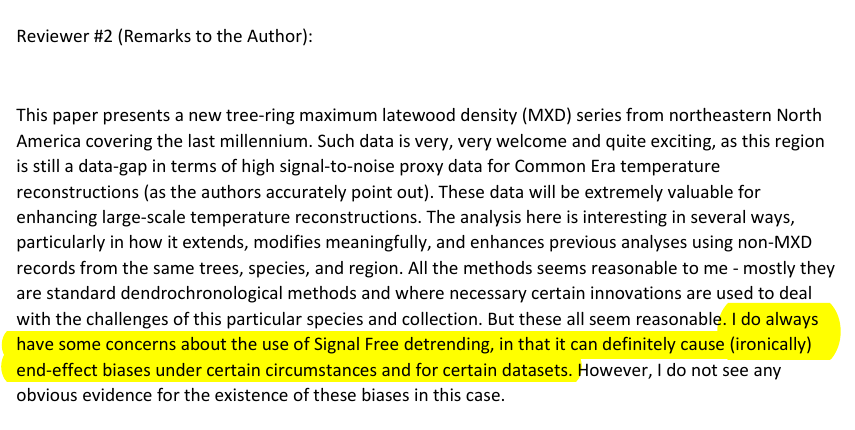 @ClimateAudit Wang et al. used Cook and Krusic's program with precisely the settings Cook says can cause the signal-free procedure to 'blow up.'

One of the reviewers made a remark about this potential bias.