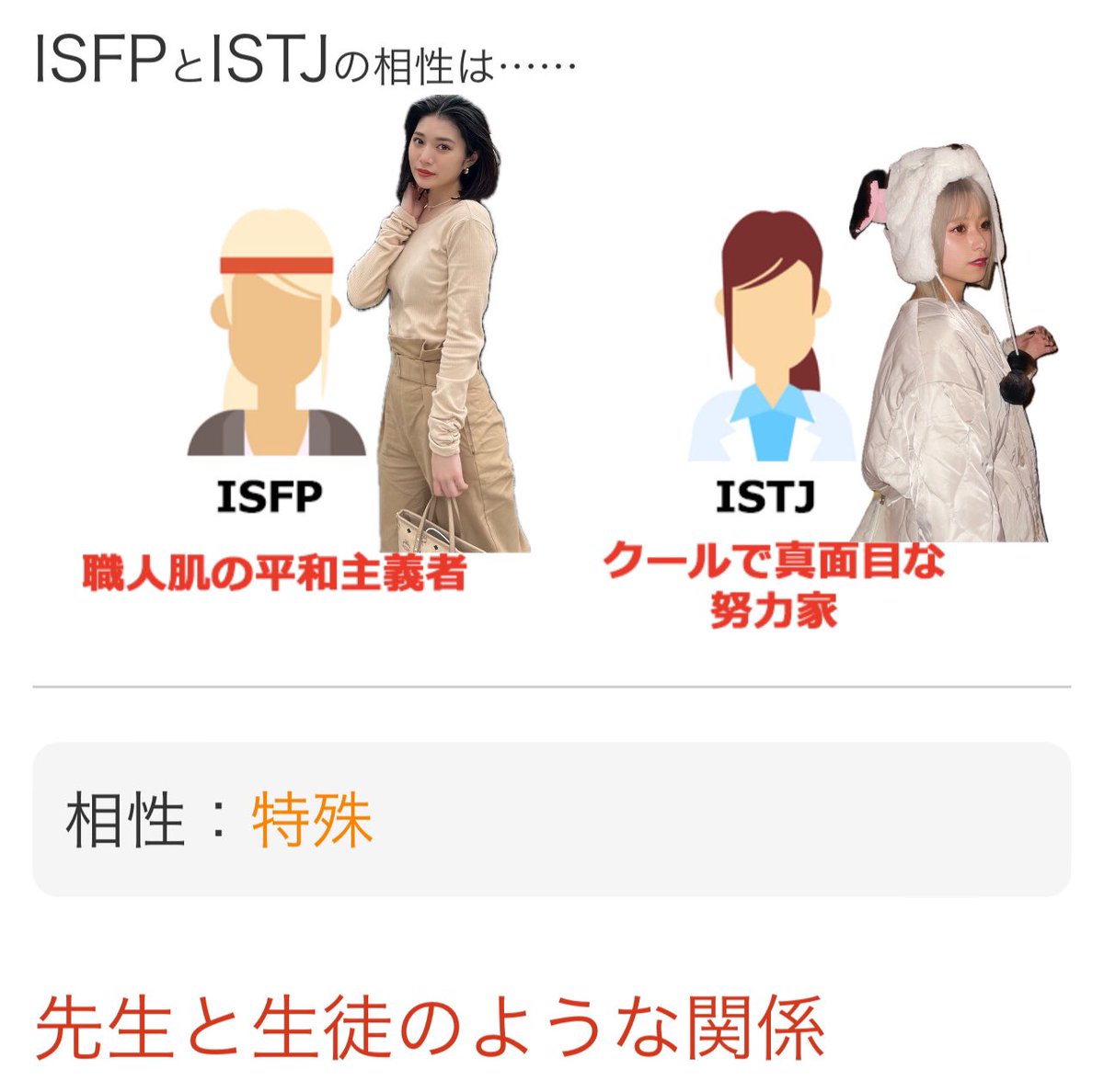 honobabi_kuria's tweet photo. MBTI診断やってみた👍🏻 https://t.co/j4JbqtMFMY