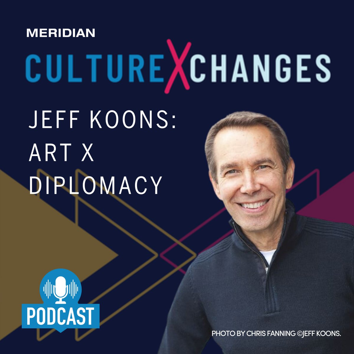 Delighted to share the latest episode of Meridian’s podcast: cultureXcultures featuring an engaging conversation with renowned global artist @JeffKoons. You can listen to the podcast here: shows.acast.com/638776ed285bb6… or anywhere you listen to podcasts. Key takeaways include unique…