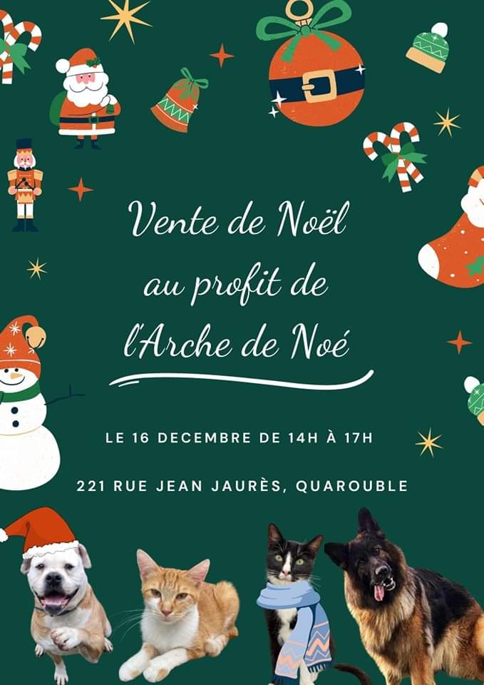 adnquarouble's tweet photo. Bonjour
Nous serons présents ce week-end au marché de Noël à quarouble du 8/12 au 10/12 avec ventes de compositions et objets divers confectionnés par nos bénévoles.
Merci de retweeter un max, nos loulous comptent sur vous.
Bénéfices reversés intégralement pour nos animaux
🙏 https://t.co/d6vJFBg2XK