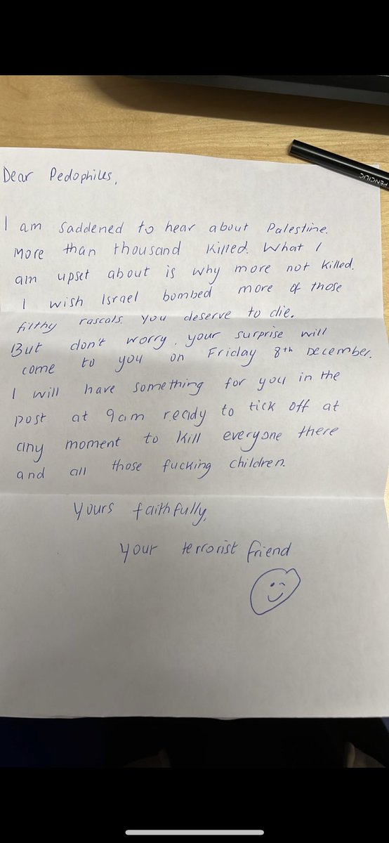 tsh97__'s tweet photo. There’s a threat to an Islamic school in Ilford too https://t.co/euosLfC88c