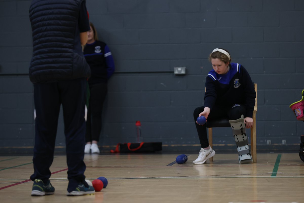 IrishBoccia's tweet photo. Éilís Drumm who competed in the Open Class at the Boccia Ireland National Championships, for the first time. Jenny Garde who came 4th in the BC3 class, with her ramper Denise Bermingham @ParalympicsIRE https://t.co/XQSPDEoNhk