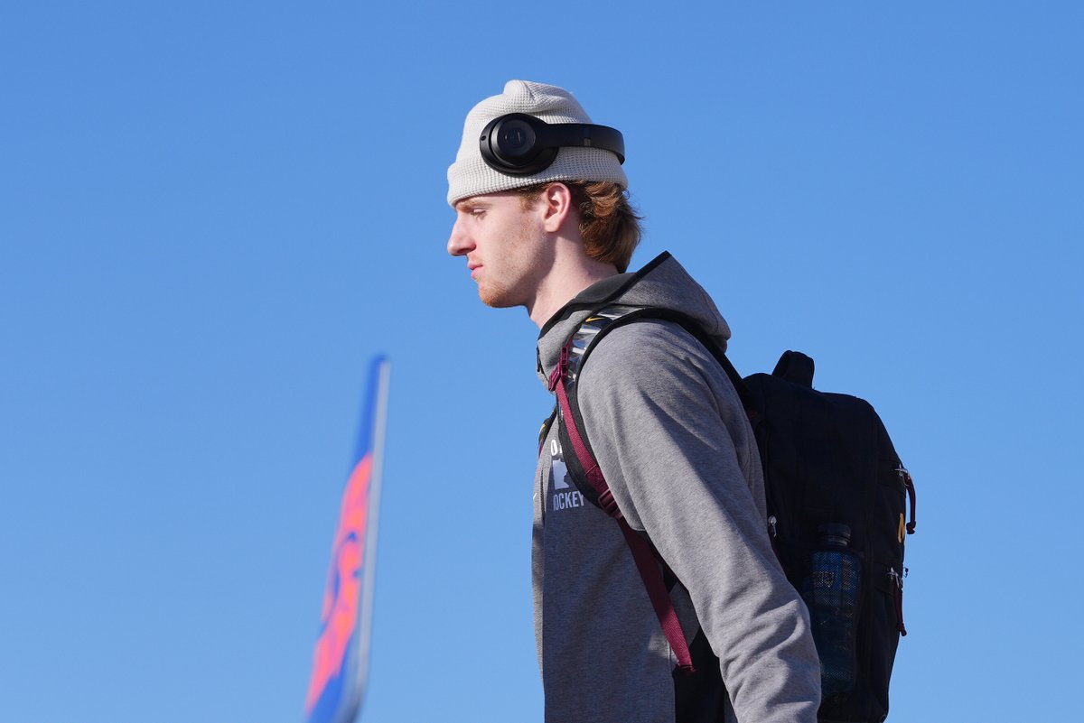 GopherHockey's tweet photo. We're off to Columbus! ✈️

@SunCountryAir https://t.co/U2rv8QbUrg
