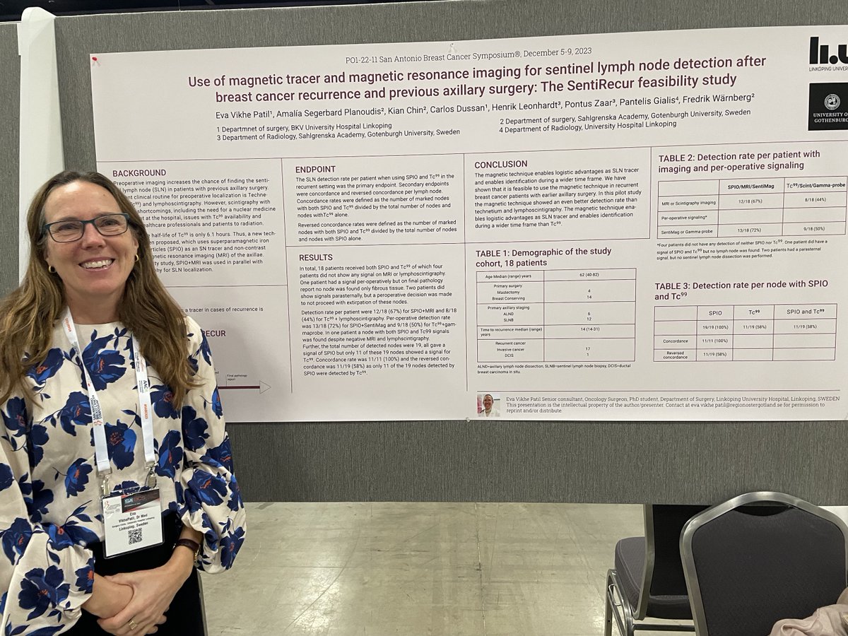 We were on the lookout for a great poster at #SABCS23, then three came along at once! Yesterday, we saw these posters from @Dr_RachelFoster, Prof. Dr. med. Hans-Christian Kolberg and Dr. Eva Vikhe Patil: ▶️ The iBRA-NET localisation study comparing Magseed with the guidewire…