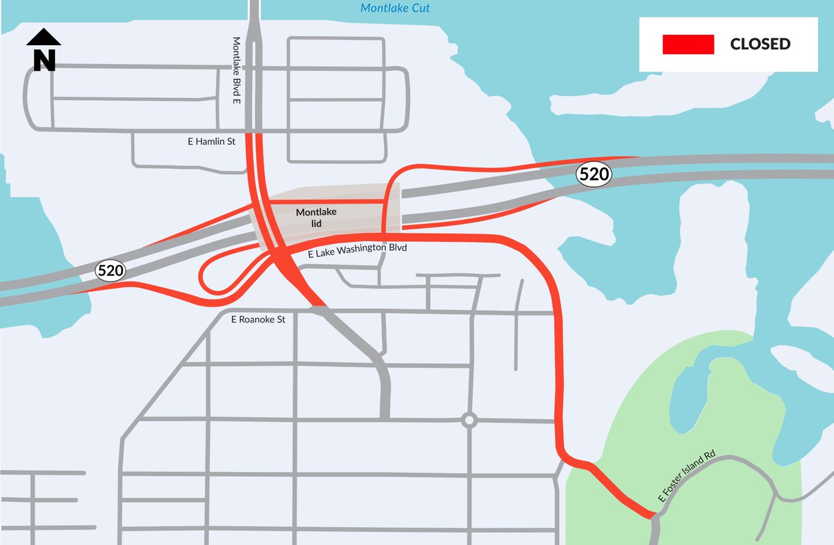 wsdot_520's tweet photo. Good mornin' 520 fam! Small update, the trail will be open this weekend! 

The latest closures are updated on our Construction Corner! https://t.co/6nN6NTKISm https://t.co/2OsnBxbHYK