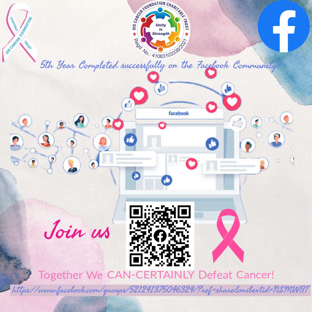 UnityIsStrengt6's tweet photo. We are so proud to announce that the UIS Cancer Foundation Charitable Trust Facebook Community has successfully completed 5 years! Let's continue to support this great cause and fight cancer together! #CancerAwareness #UISCancerFoundation https://t.co/KYOgHjJ1gS