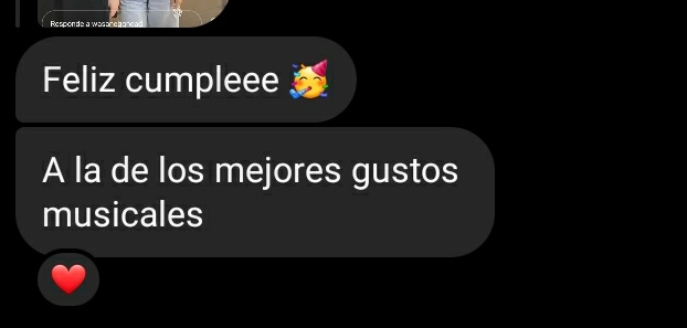 De las mejores felicitaciones que tuve este año