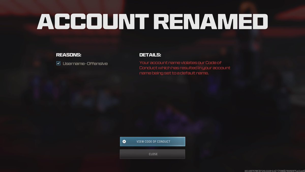 t_rjones's tweet image. Nice on @ATVIAssist @Activision . 👏🏻
Care to explain how ‘tim_rjones’ is offensive? 🤷🏼♂️
Your shitty website also says I have zero name changes left. 🙇🏼♂️