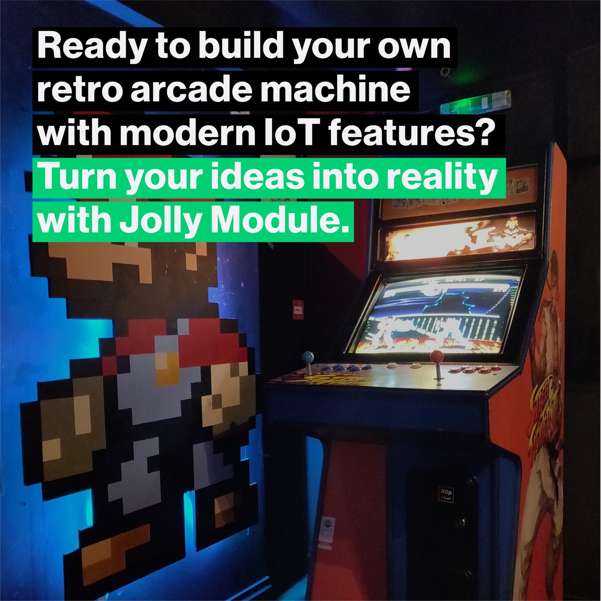 Jolly_Device's tweet image. Ready to build your own retro arcade machine with modern IoT features? 🕹️🎮 Turn your ideas into reality with Jolly Module. Game on!
#JollyModule
#ArcadeFun
#IoT