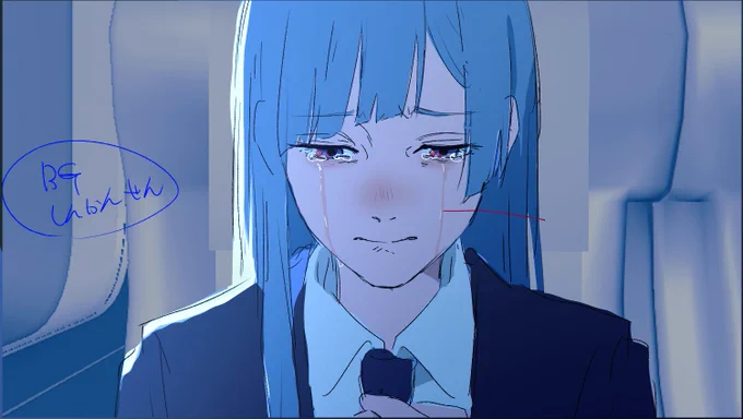 あとは簡易的ですがイメージ伝えるためこんなものも作っていました。結構反映してもらえて感謝でした、、!2枚目の髪スケも上手くいってよかったです。#呪術廻戦 