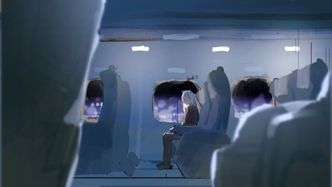 「long hair train interior」 illustration images(Latest)