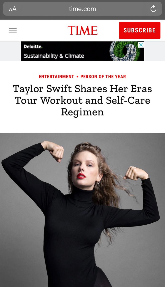 ¡Por fin! 
La revista Time tiene la rutina de ejercicio y de cuidado que Taylor hace para aguantar sus conciertos de 3 horas, en donde canta/baila 40 (o más) canciones, y que este año cumplió 66 shows.  Ahí les va traducido. 💪🏼✨
