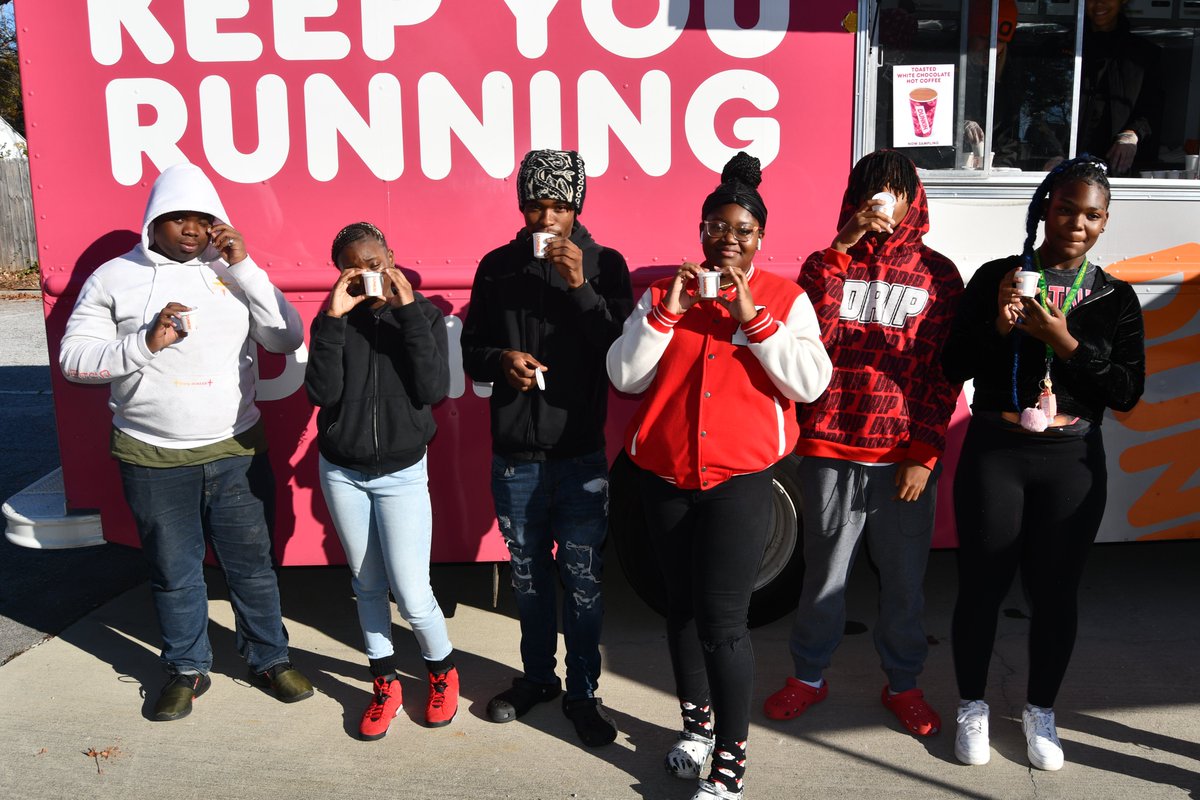 CAJHornets's tweet photo. What a great day to enjoy a @dunkindonuts break. Today, C.A. Johnson H.S. students, faculty, and staff are enjoying a break from testing. Sending thanks to the #dunkincruiser. https://t.co/khxPXWQi4x