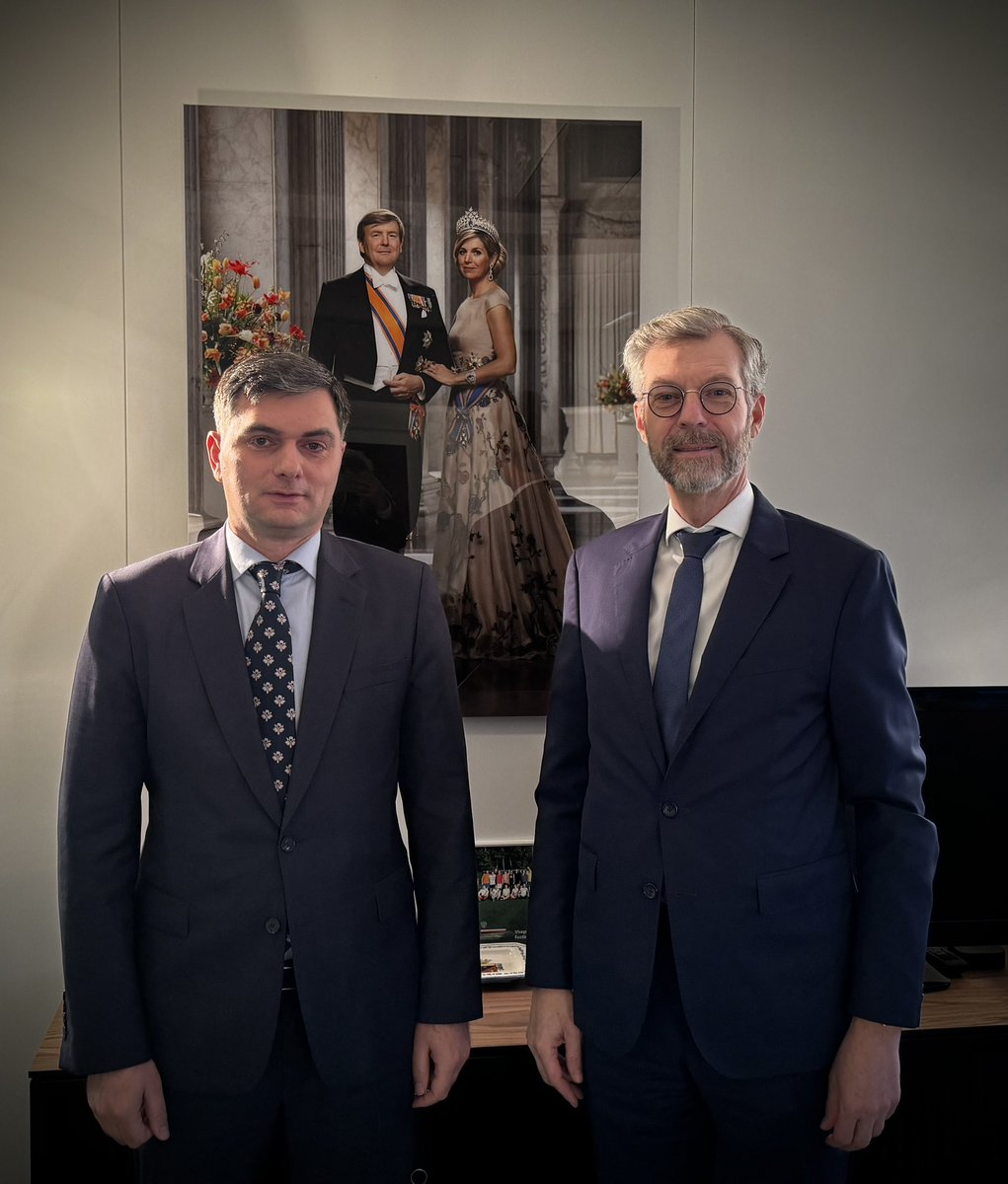 AmbVatoM's tweet photo. Pleasure meeting with Amb🇳🇱 Robert de Groot @NLatEU
Engaged in fruitful discussion on 🇬🇪's EU accession & next steps.
Emphasized progress made & unwavering commitment to align with 🇪🇺values.
We count on 🇳🇱’s firm support in view of EUCO's decision to grant🇬🇪 EU🇪🇺 #CandidateStatus https://t.co/2Uke13iMjN