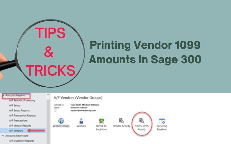 Printing Vendor 1099 Amounts in Sage 300 buff.ly/3TcqjoR