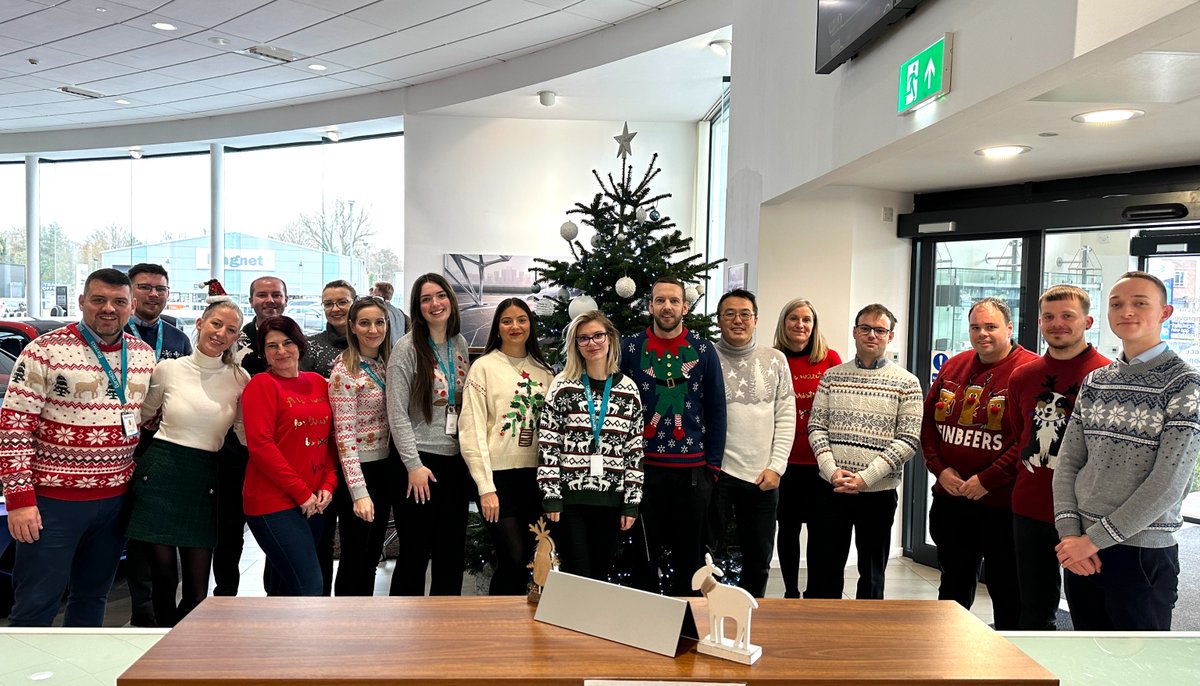 BarrettsKent's tweet photo. The teams are embracing the festive spirit with an amazing selection of Christmas Jumpers. Across the Group, we have put on our festive attire for Save the Children Christmas Jumper Day. 

#BarrettsKent #ChristmasJumperDay #Canterbury #Ashford #Kent https://t.co/2VleKgyjis