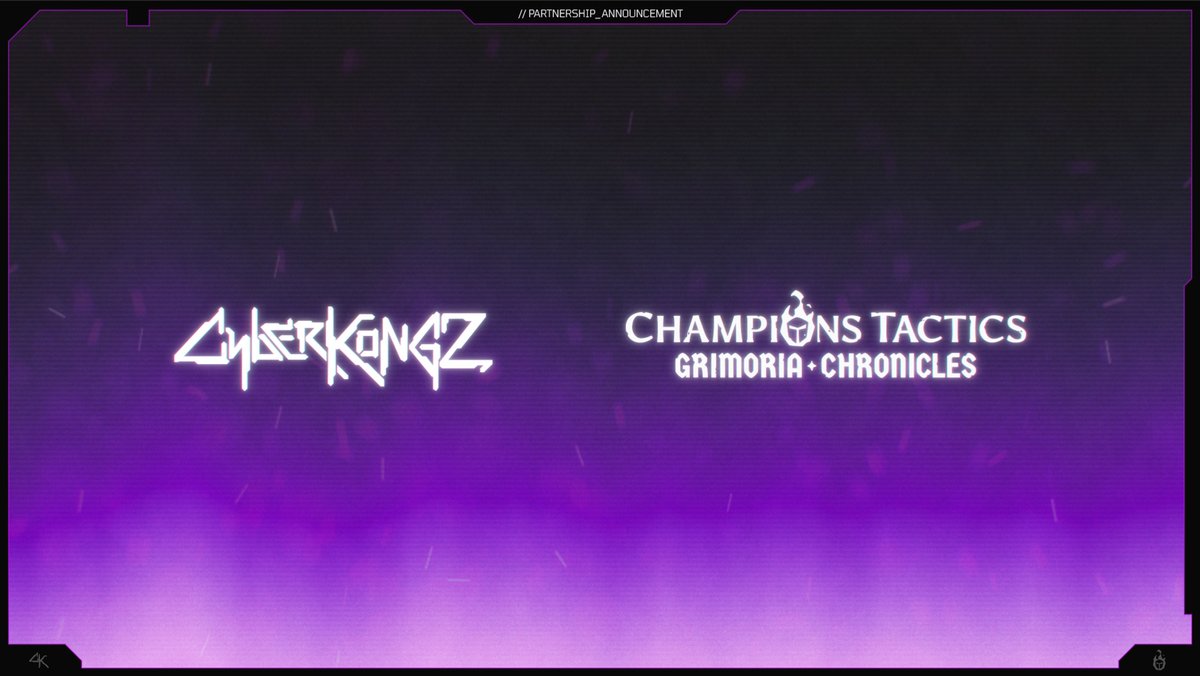 We are excited to announce a collaboration with @Championsverse by Ubisoft. 

CyberKongz will be supporting Champions Tactics with its upcoming Warlords mint and launch, along with exploring further synergies going forward.

Full details in our discord.