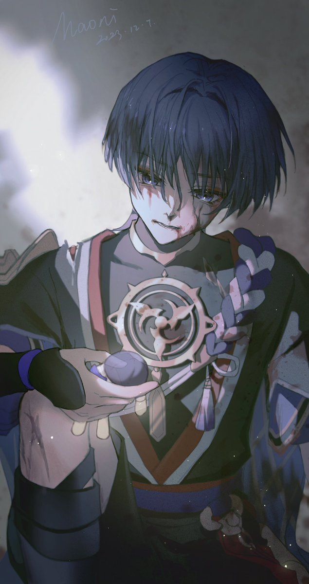 【你好，谢谢，最后是再见】
#wanderer #scaramouche 

是实装一周年贺图！