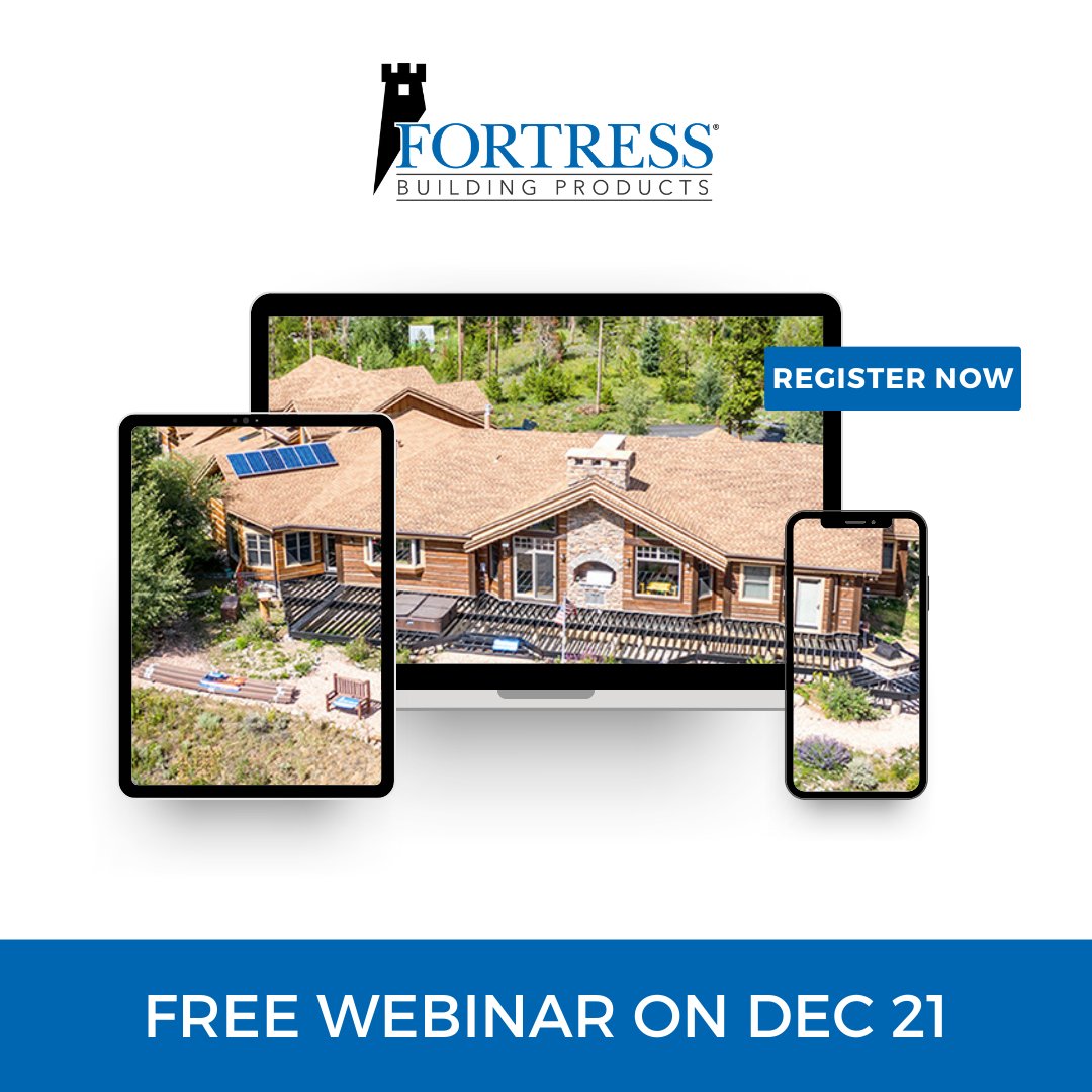 Join us for our FREE Live #Webinar on An Introduction to Steel Deck Framing sponsored by <a href="/FortressBP/">Fortress Building Products</a> on December 21st @ 1 pm ET/10 am PT.

Register Now: signin.aecdaily.com/register/SEV14…

Save Your Spot &amp; Join The Conversation!

#ceu #aia #onlinelearning #architects #design #buildingdesign