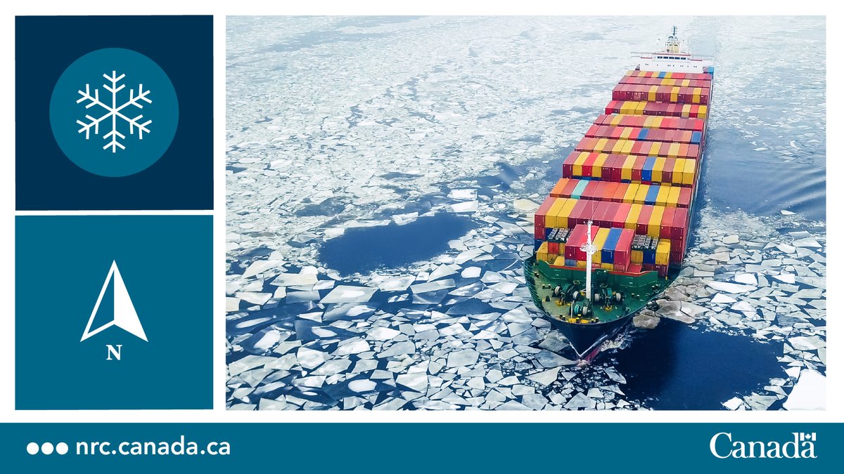 The Canadian Arctic is one of world’s most challenging places for shipping. Using advanced computer simulations, our #NRCOceanResearch researchers are helping seafarers find safe, fuel-efficient routes through the sea ice. ow.ly/1xSk50Qezxy #ArcticScience