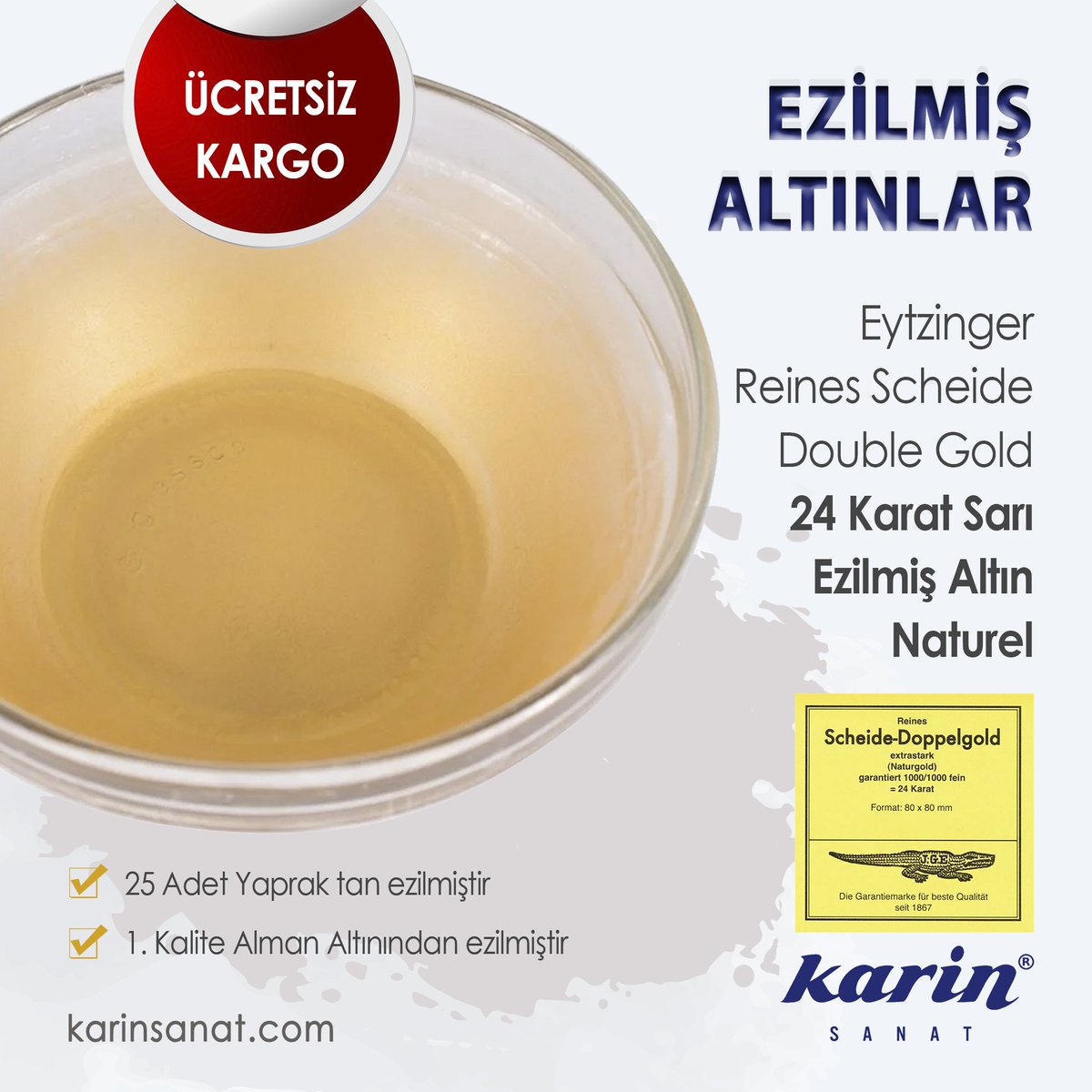 KarinSanat's tweet photo. Eytzinger Reines Scheide Double Gold 24 Karat Sarı Naturel Ezilmiş Altın
https://t.co/sl8cB4j5z8
#altinvarak #ezilmişaltın #eytzingergold #eytzingeraltın #tezhib #gelenekselsanatlar #tezhipmalzemeleri #rotgold #23karat #tezhip #sarıaltın #tezhipsanati
#eytzinger #tazhib https://t.co/QjQKLSIFU5