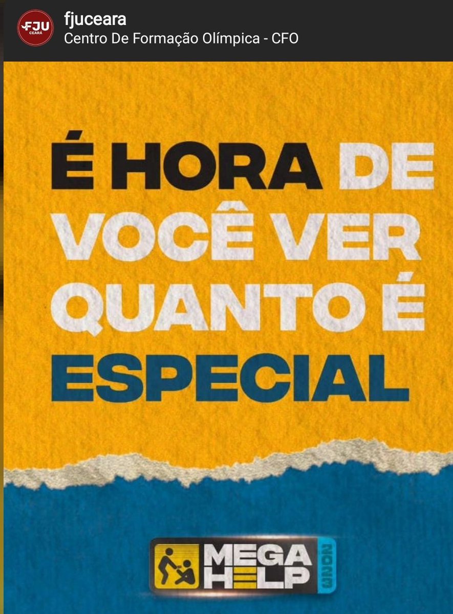 FJUCeara's tweet image. Já está na hora ouviu? 😊👀

#tbt #megahelp