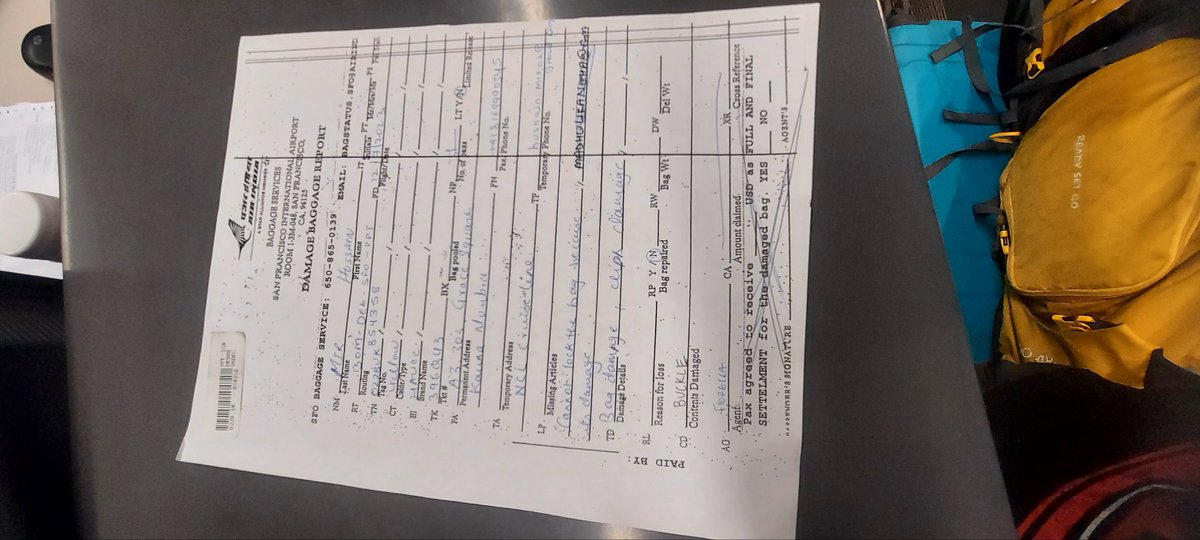 rumaanhuzaif's tweet photo. @airindia I feel even after TATA takeover you guys are not improving. Broken bag received at SFO Airport no compensation was provided. please find PIR Copy for your reference. Why AIR INDIA is still struggling to maintain its standard. Thats why you people are in loss. https://t.co/jmr6d8QBsS