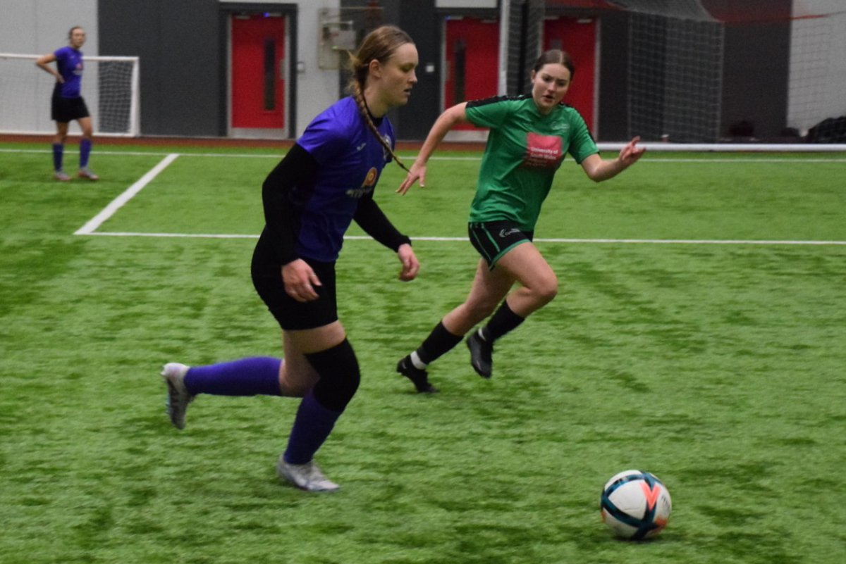 First time I've seen Emily play for a while, in a @WelshCollegeSpo tournament at @USWSport. @No1St_Davids unlucky to lose in the final by a golden goal against @CymoeddSport.