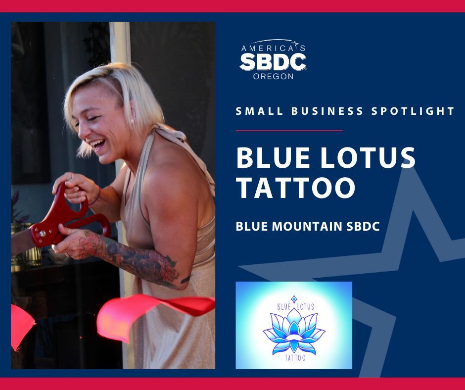 BlueMtnSBDC's tweet photo. “The SBDC helped keep me organized. Jeff Nelson connected me to insurance, local news, and helped link my social media and grand opening. They are still helping me improve and helping me access long-term grants for future success.” 

#BakerCity #BakerCityOregon #Tattoos https://t.co/Wi0B6H7dko