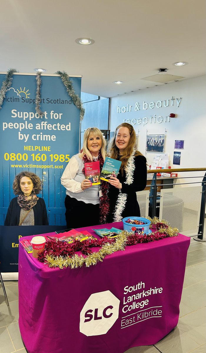 Two of our Support Co-Ordinators attended @EIS_SLC yesterday to promote VSS services during the 16 Days of Action Against Gender-Based Violence campaign. We spoke to lots of students about the service and received several referrals. #16DaysofAction