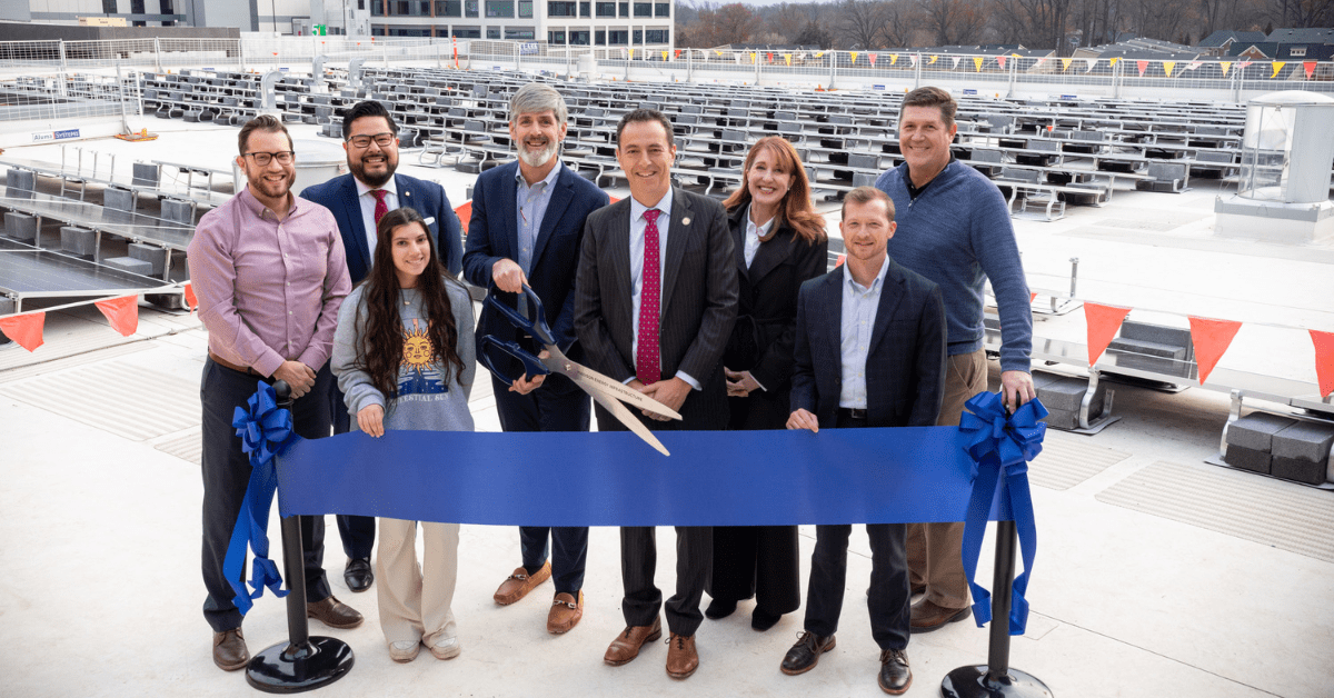 Madison_EI's tweet photo. In partnership with @FCCPS and @SunTribeSolar, this week we celebrated the installation of over 800 solar panels at Meridian HS in Falls Church, VA. These panels will generate over 550 MWh of clean energy annually for the school and surrounding community. https://t.co/34HosndB3E https://t.co/2DBVNgdJro