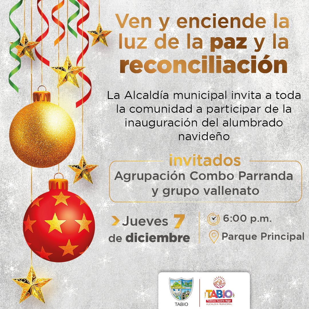 ¡Se enciende nuestra iluminación navideña y queremos compartir con tu familia este bello momento... Acompáñanos!

#DíaDeVelitas