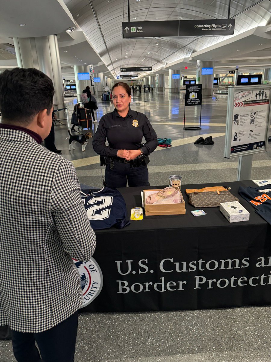 .@CBP officers & agriculture specialists @iah met with local media this week to share tips with holiday travelers. Check out our website for more travel tips and information cbp.gov/travel #KnowBeforeYouGo #CBPisReady