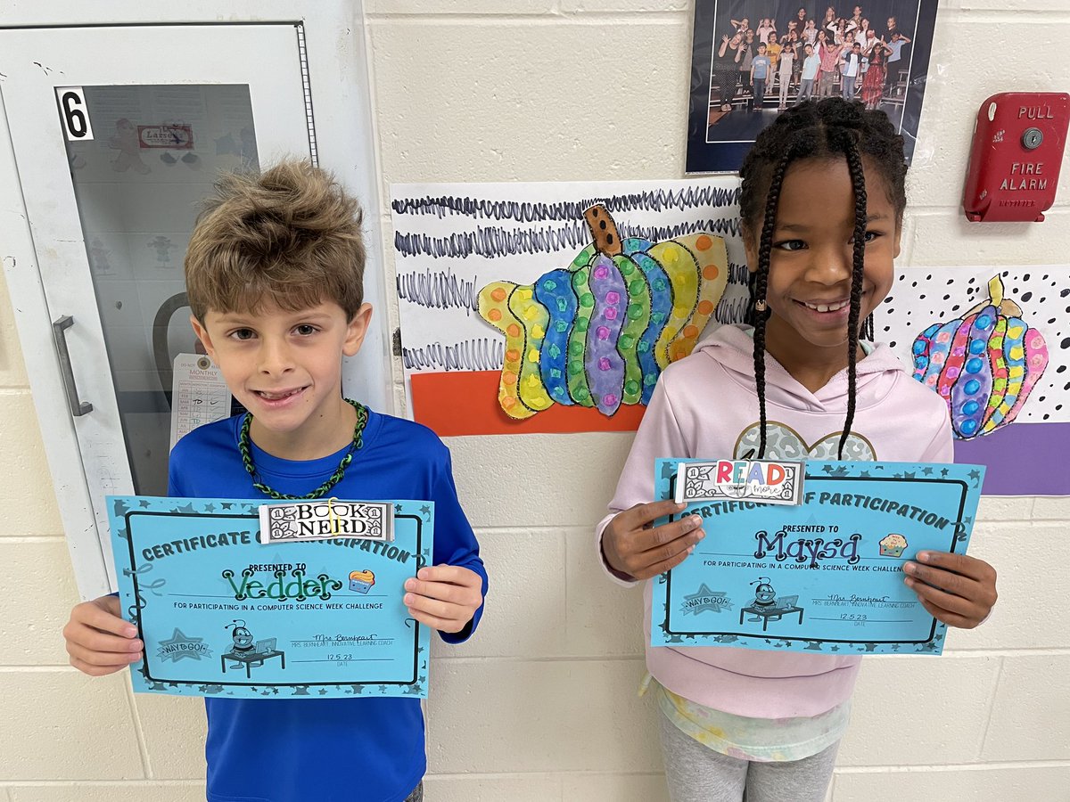MCBernheart's tweet image. We have been having a blast with our daily challenge to celebrate #CSEdWeek @ShortPumpES! What do you know about binary code? @CSEdWeek #ImpactsofComputing #ESInnovate