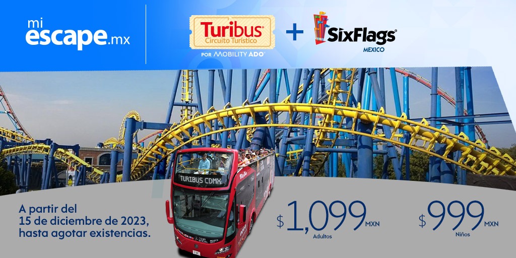 🎢Diviértete como nunca antes, vive una experiencia llena de adrenalina😱 en el parque más mágico✨ y conoce de los sitios más emblemáticos de la CDMX🏙️, diversión para toda la familia👨‍👩‍👧‍👦
Acércate a una de nuestras sucursales de MI Escape ;)
#Sixgflags #Turibus #CDMX #Dondeir